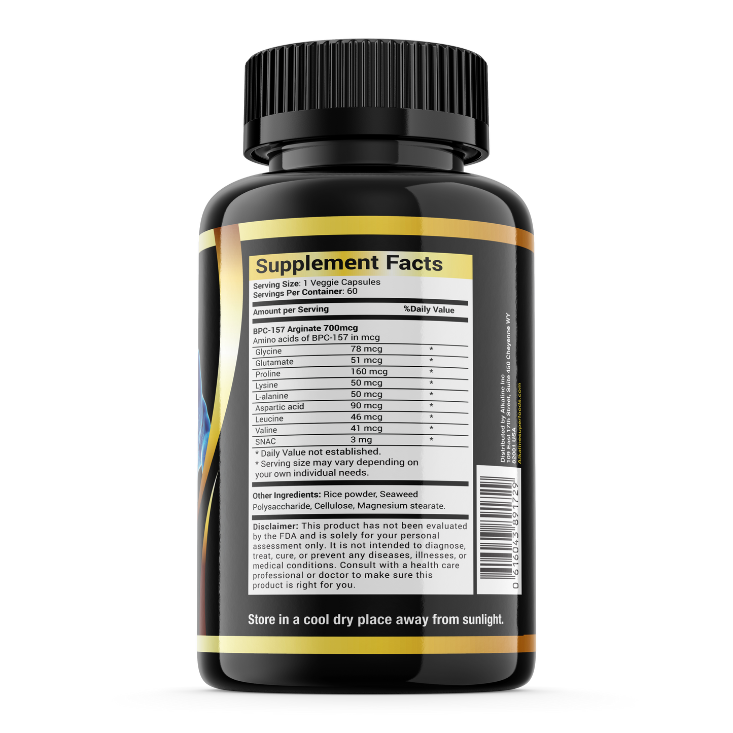 BPC-157 label ingredients
