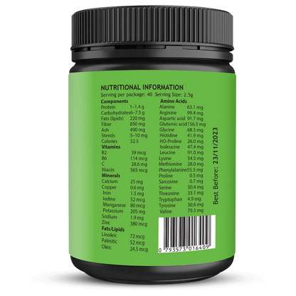 Alkaline Maca Powder Nutritional Information